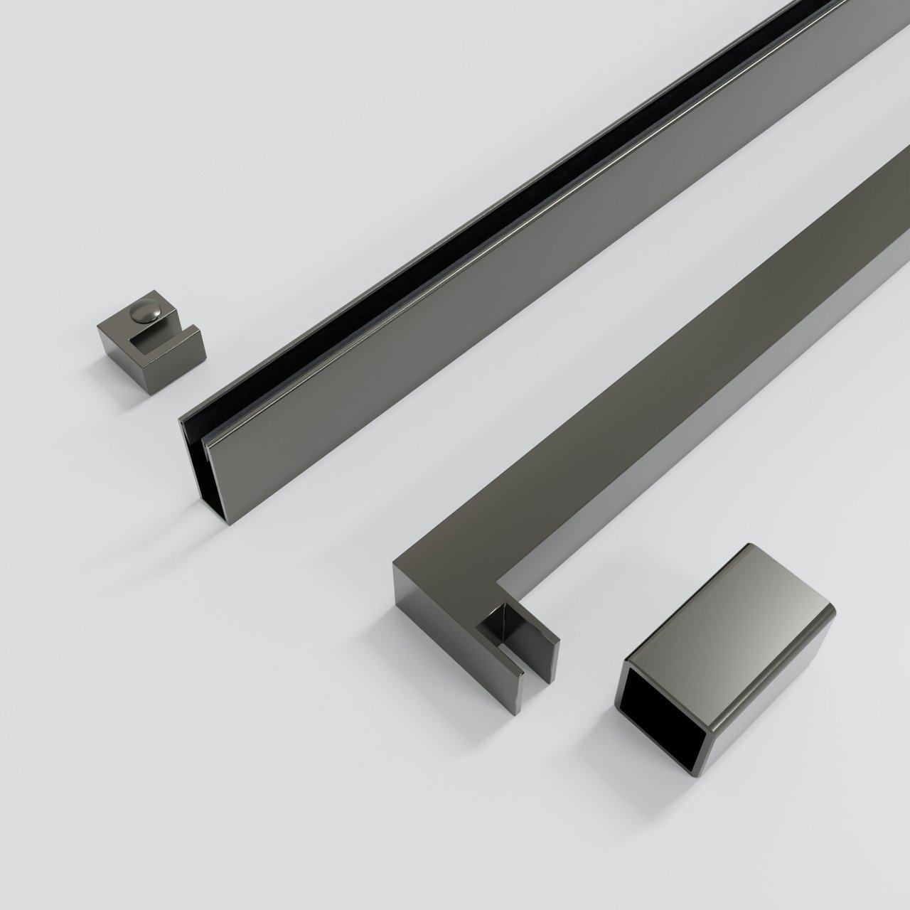 Balmani Modular Rise profielenset brushed gunmetal