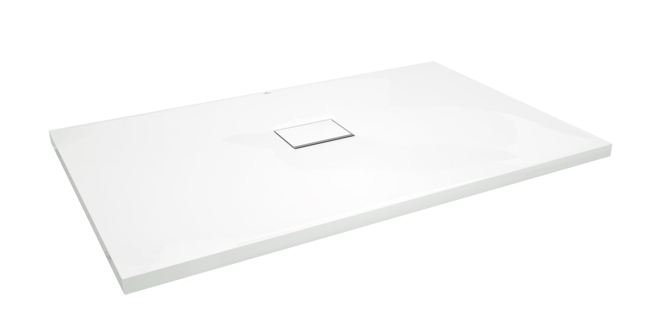 Villeroy & Boch Squaro Infinity douchebak 140 x 90 cm quaryl mat wit