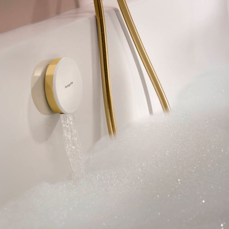 Hansgrohe Exafill afwerkset badvulling, afvoer en overloop Polished Gold Optic