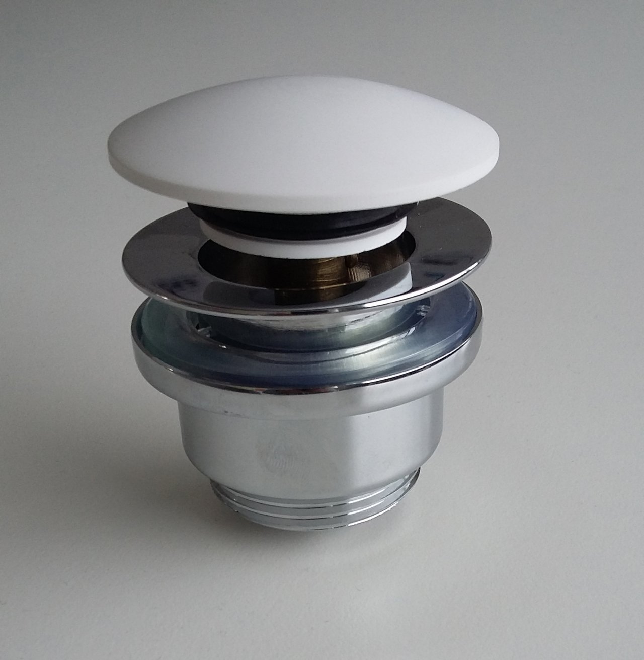 Balmani Click Curved afvoerplug afsluitbaar Solid Surface