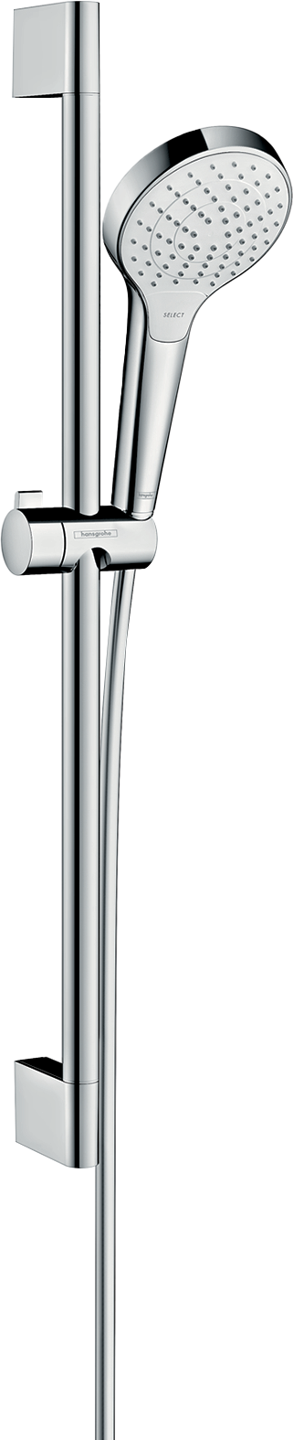 Hansgrohe Croma Select S barre de douche avec douchette Vario EcoSmart 11cm 3 fonctions de jet chrome brillant