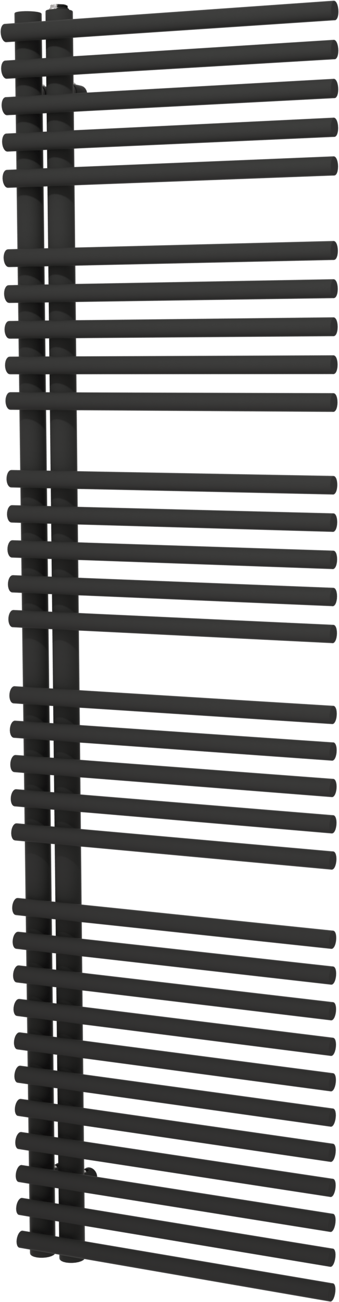 Vipera Nevada sèche-serviettes simple 50 x 180 cm chauffage central noir mat raccordement latéral 934W