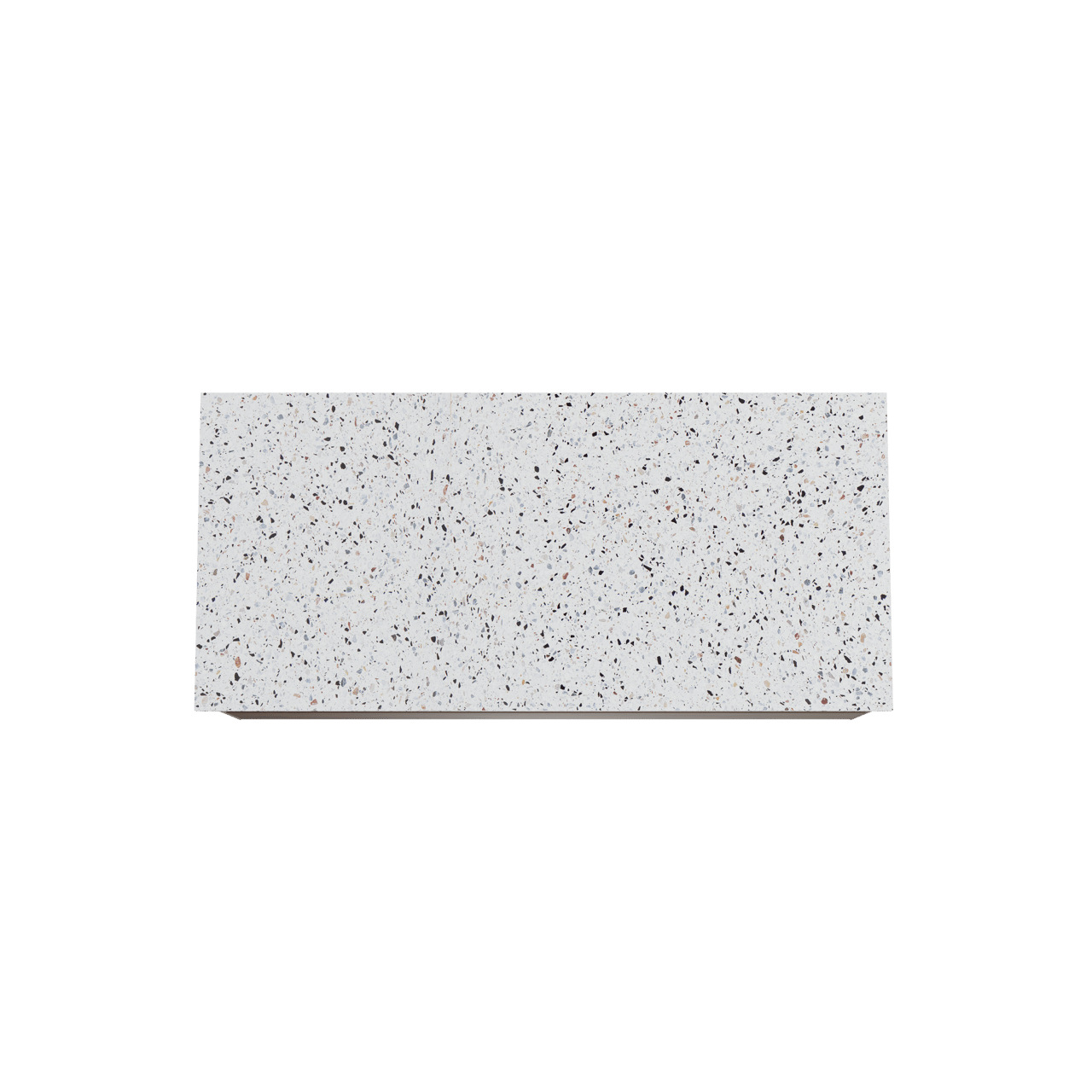 Balmani Mitra meuble salle de bains suspendu 120 x 55 cm noyer américain avec Stretto tablette simple ou double en blanc/noir mat terrazzo