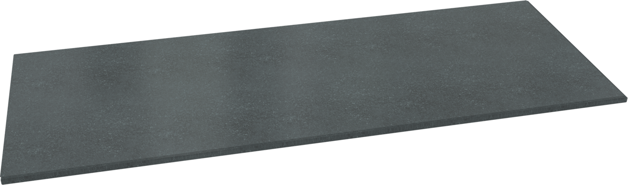 Balmani Stretto Einzel- oder Doppelwaschtischplatte, Granit poliert, 150 x 55 cm