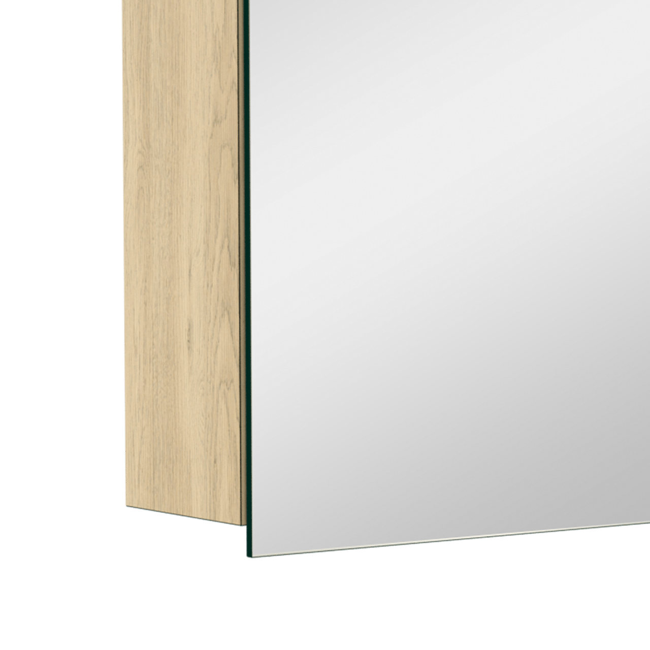 Balmani Lucida Spiegelschrank Bad: 120 x 72 cm, Eiche verwittert