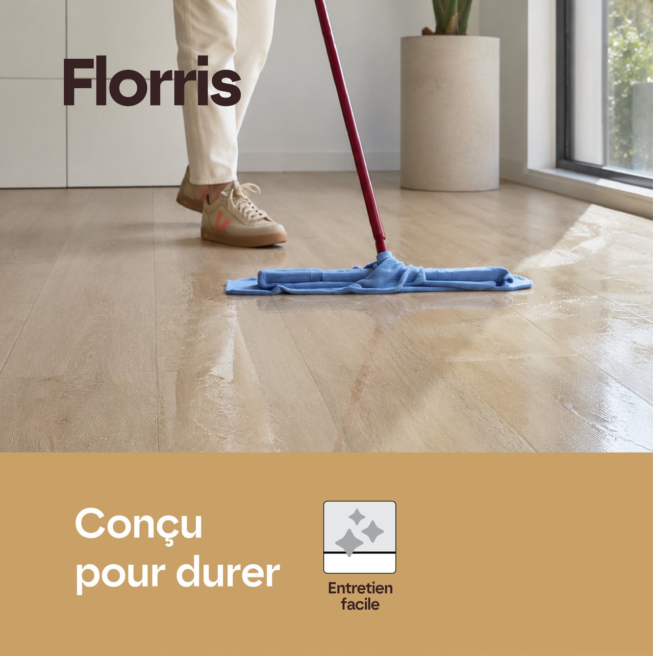 Florris Milano sol vinyle clipsable en SPC, 6 pièces, 40x80cm, Bellagio