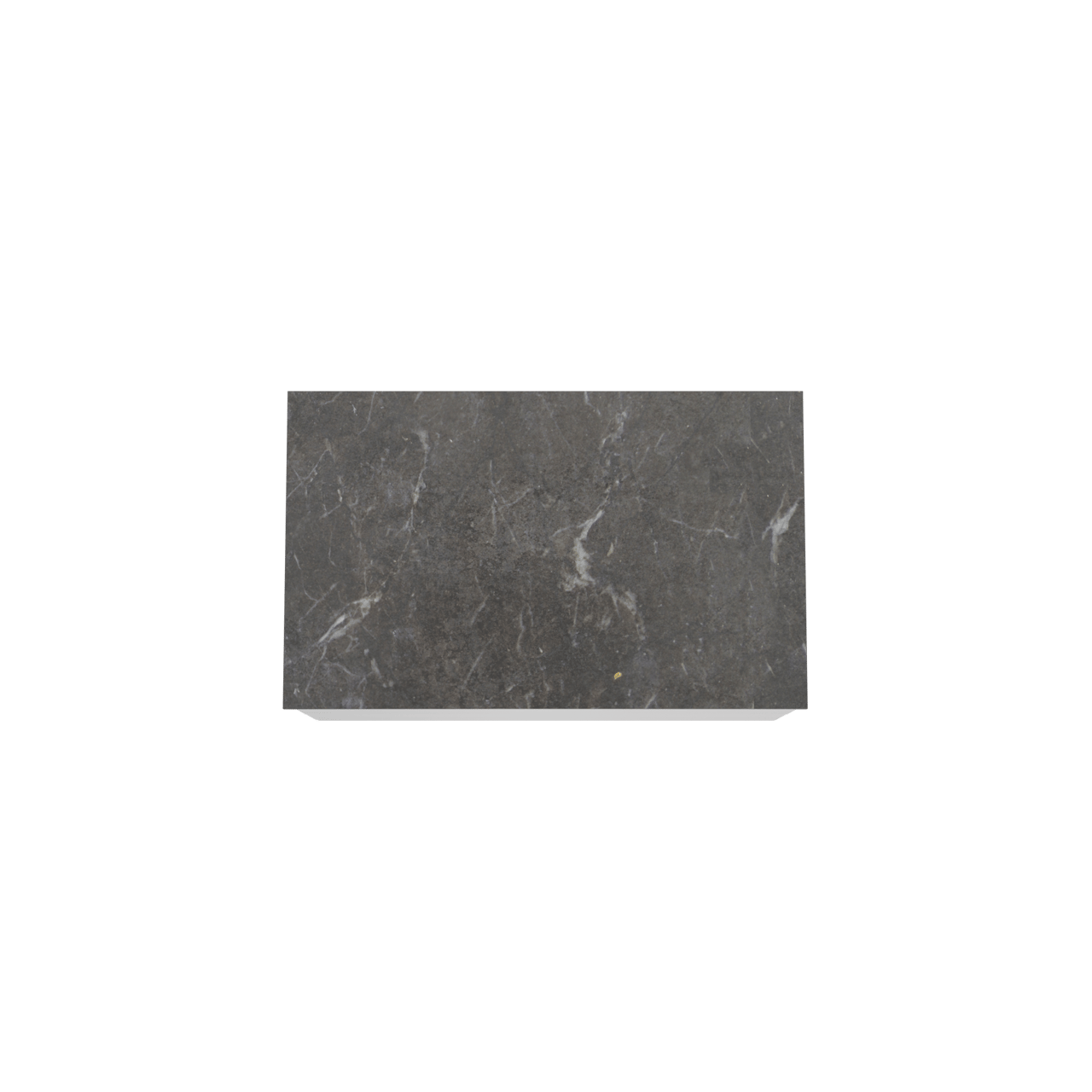 Balmani Mitra meuble salle de bains suspendu 90 x 55 cm blanc mat avec Stretto tablette simple en marbre pietra grey