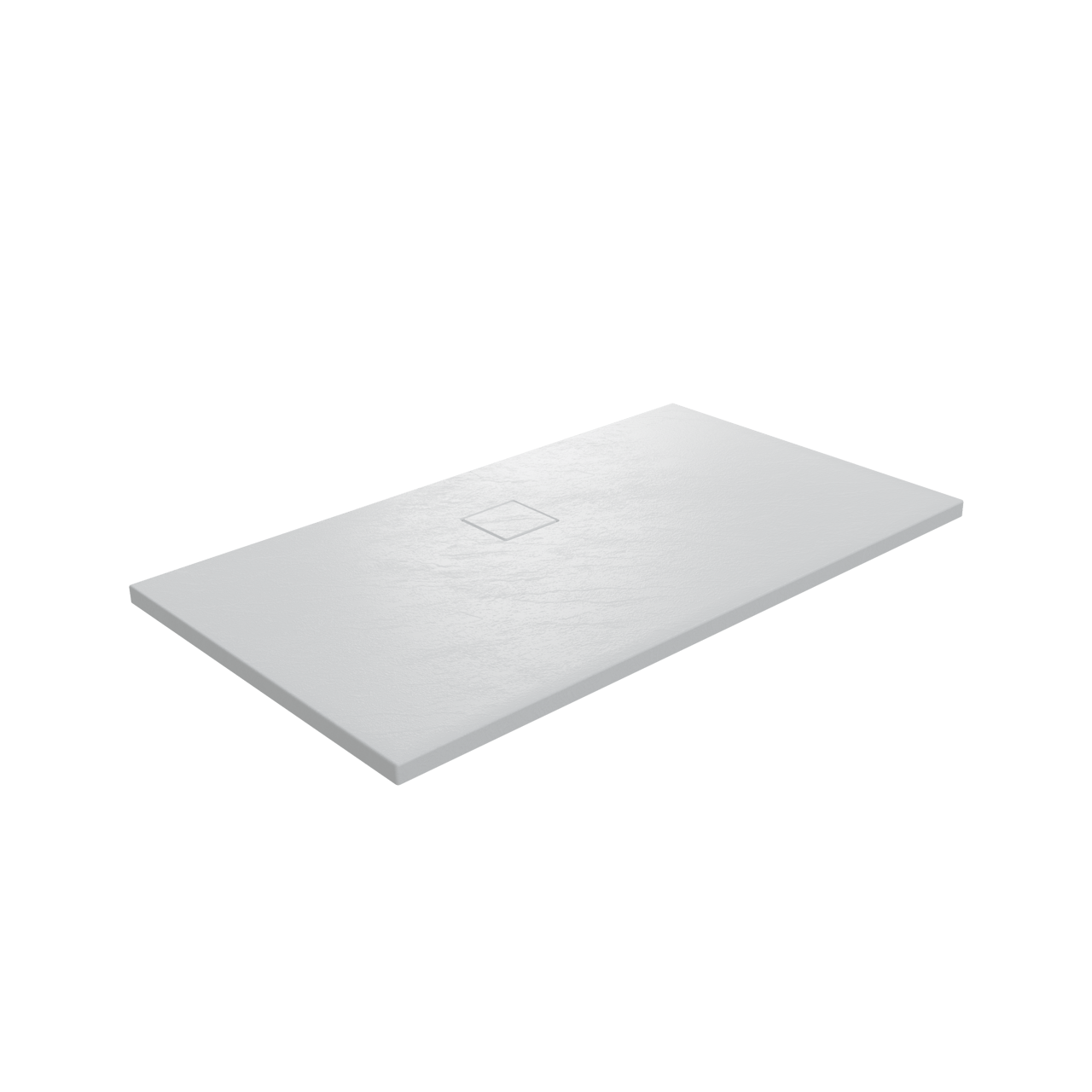 Linie Rumba douchebak 140 x 90 cm acryl mat wit leisteenstructuur