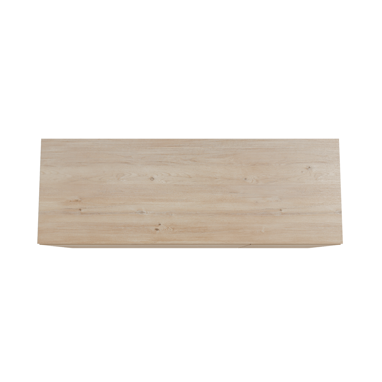 Storke Edge freistehendes Möbelstück Set: 150 x 52 cm, Rohe Eiche, mit Panton Einzel- oder Doppel Waschtischplatte, Melamin Rohe Eiche
