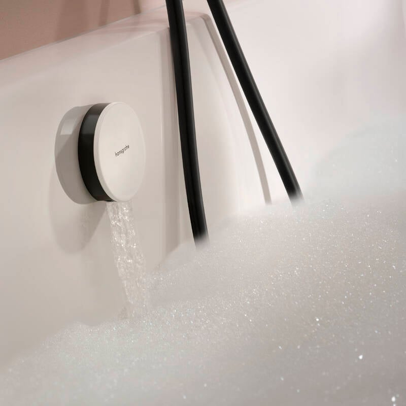 Hansgrohe Exafill set de finition garniture de remplissage, vidage et trop-plein baignoire Brushed Black Chrome