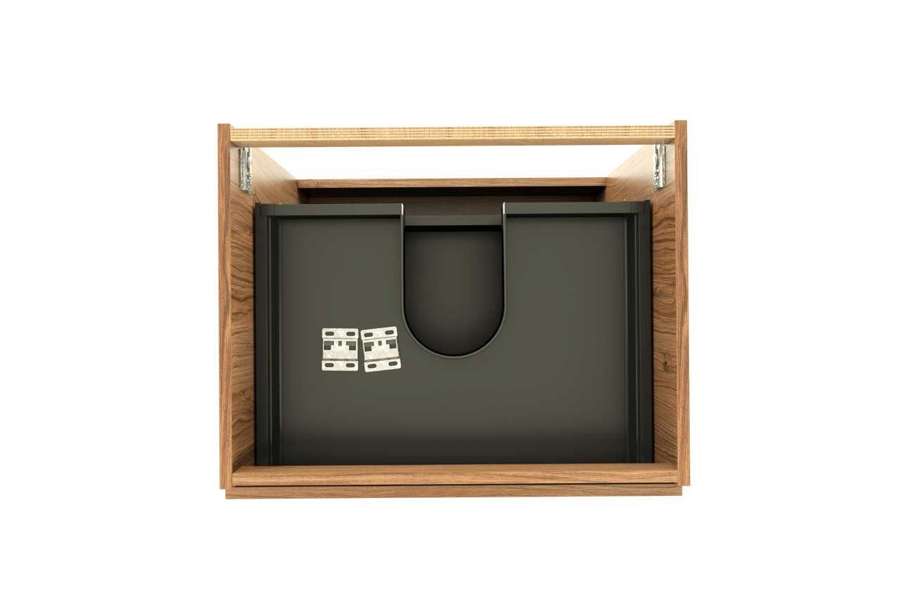 Balmani Lucida staande wastafelonderkast 67,5 x 55 cm teak 3 lades