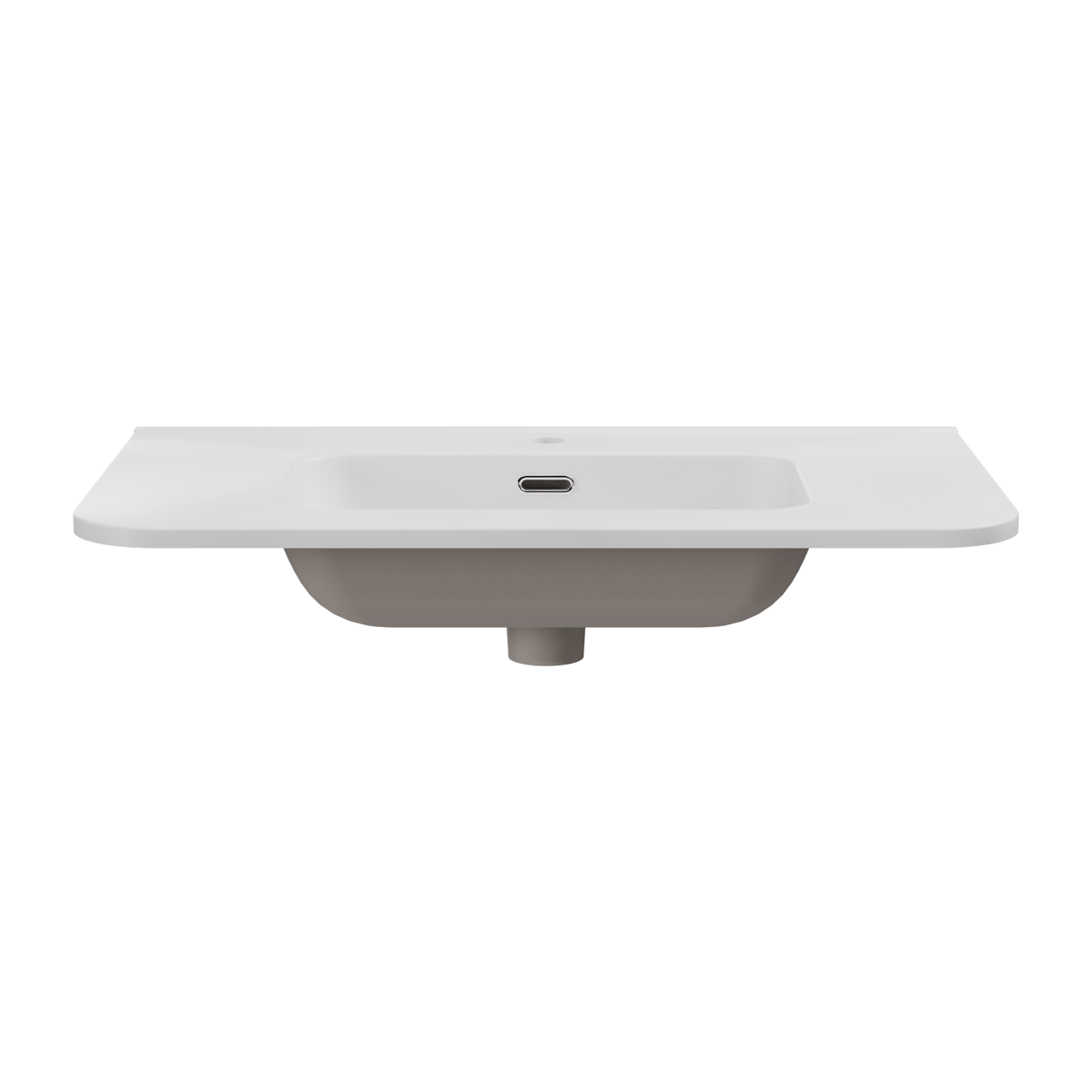 Storke Kera Soft enkele wastafel mat witte porselein 80 x 46 cm