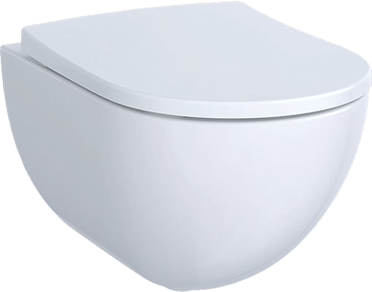 Geberit Acanto Hänge WC: Weiß Glänzend, spülrandlos