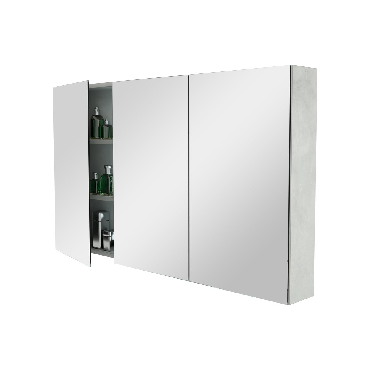 Storke Reflecta spiegelkast 130 x 75 cm beton zilvergrijs
