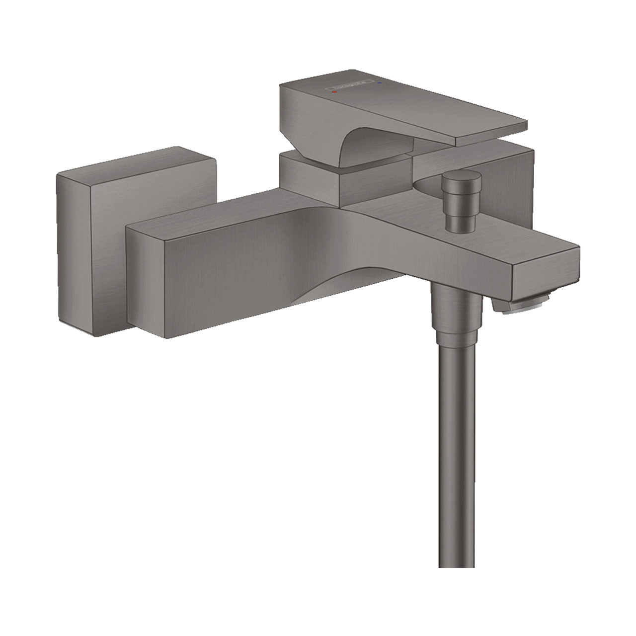 Hansgrohe Metropol Aufputz-Badewannenarmatur: Brushed Black Chrome