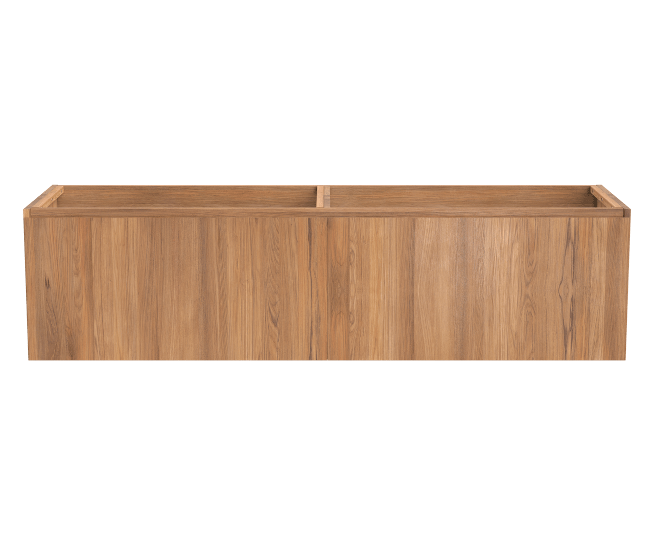 Balmani Idra by Mitra hängender Waschbeckenunterschrank: 180 x 55 cm, Teak, 4 Schubladen