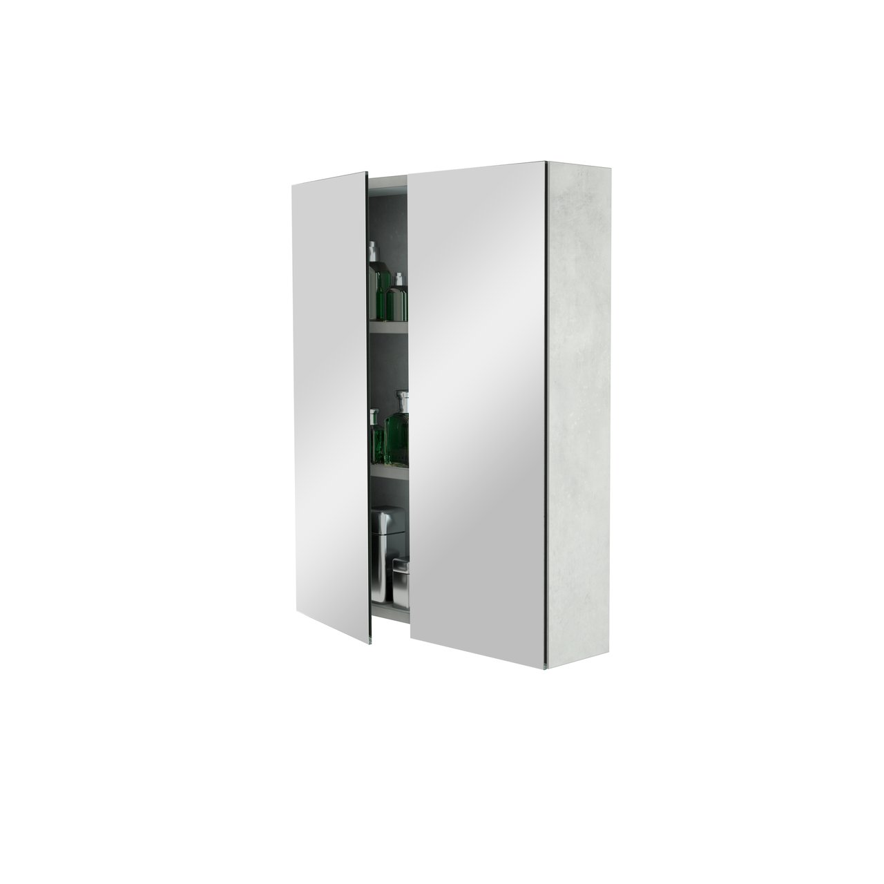 Storke Reflecta spiegelkast 60 x 75 cm beton zilvergrijs
