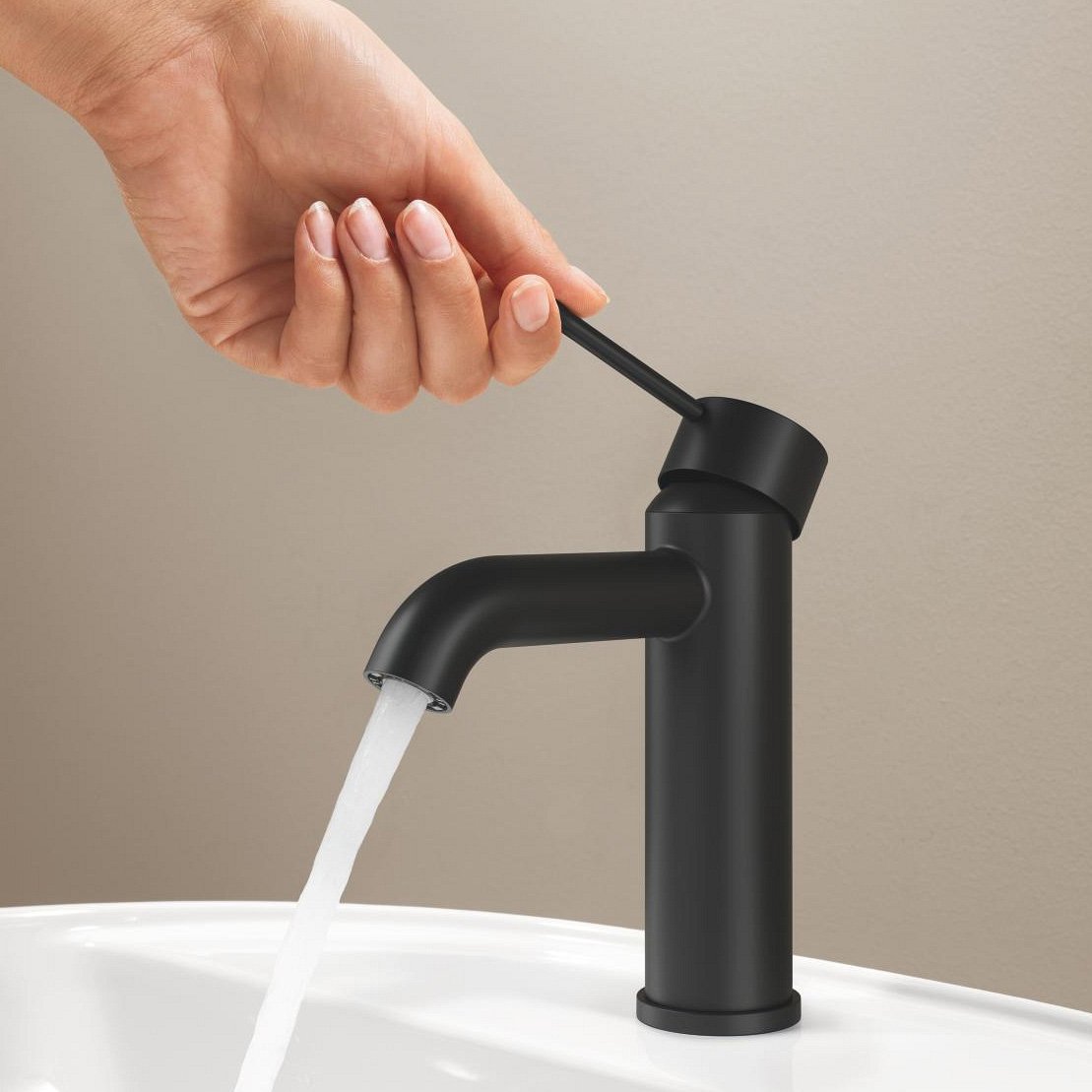 Grohe Essence S-Size wastafelkraan mat zwart