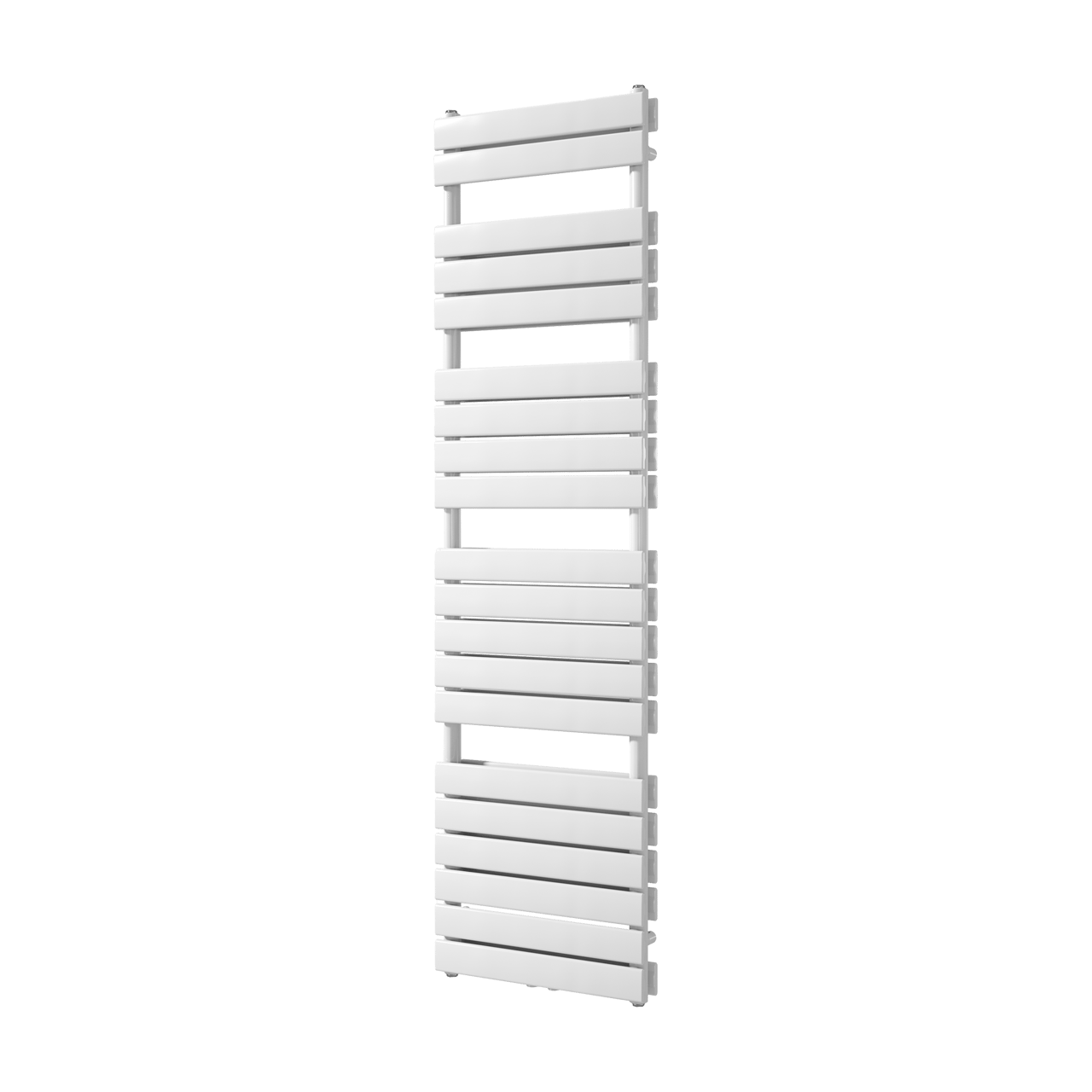 Vipera Vulcan dubbele handdoekradiator 50 x 183,5 cm elektrische verwarming glanzend wit zij- en middenaansluiting 1.683W, weerstand inbegrepen