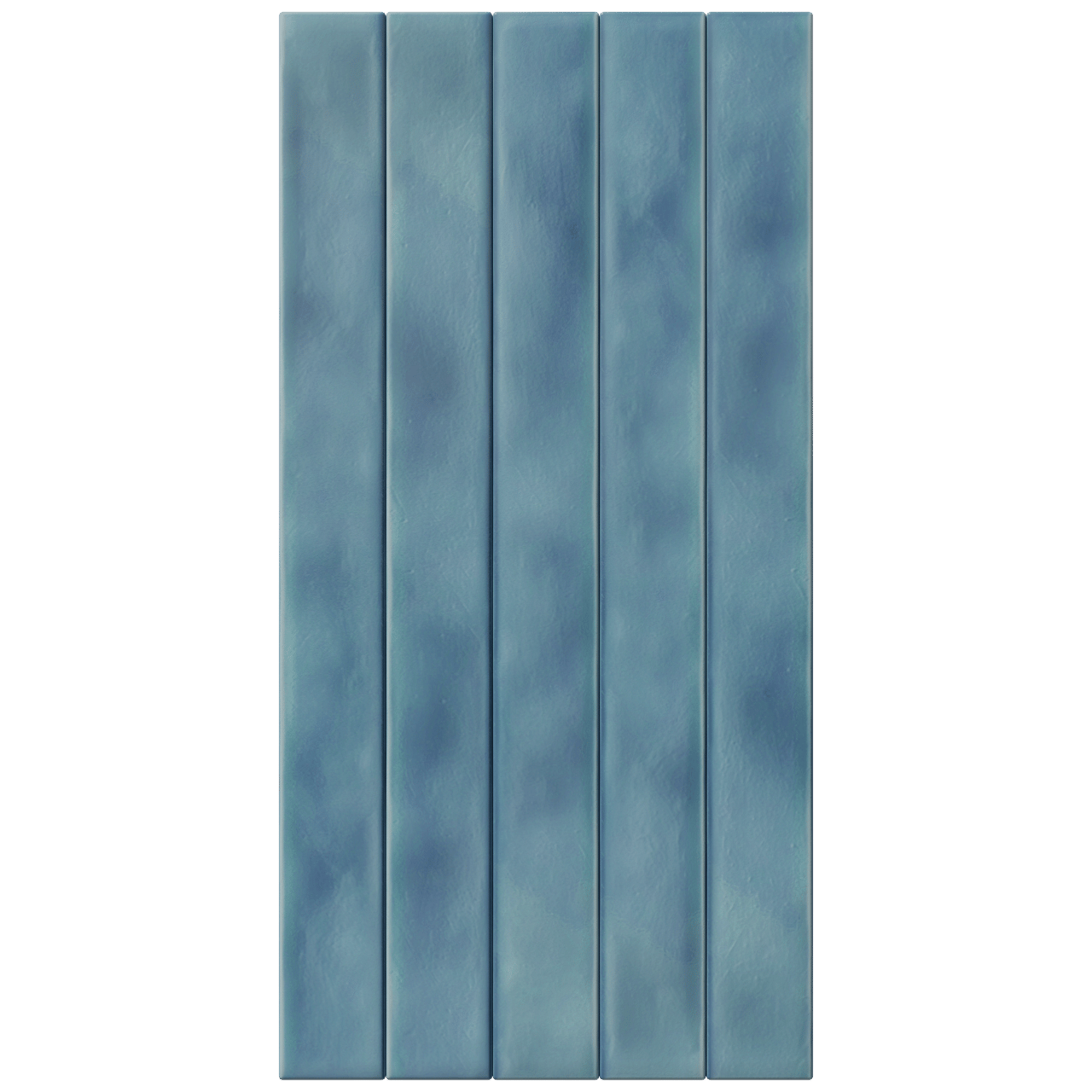 Carruzo Rio keramische wandtegels 24 stuks 5x50cm Aqua