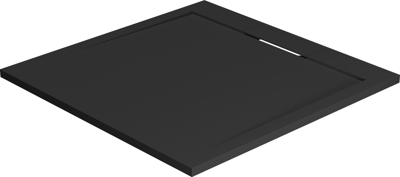Balmani Andes receveur de douche 90 x 90 cm top solid Noir Mat