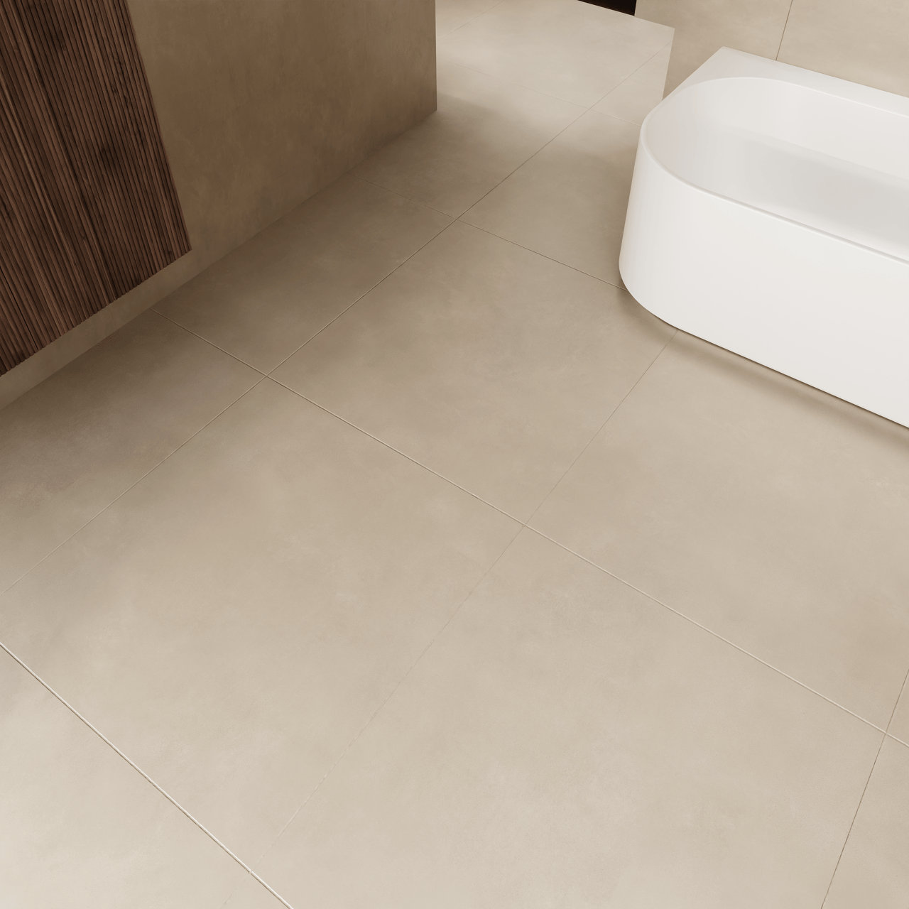 Carruzo Cielo carrelage en céramique sol et mur 4 carreaux 60x60cm Crema
