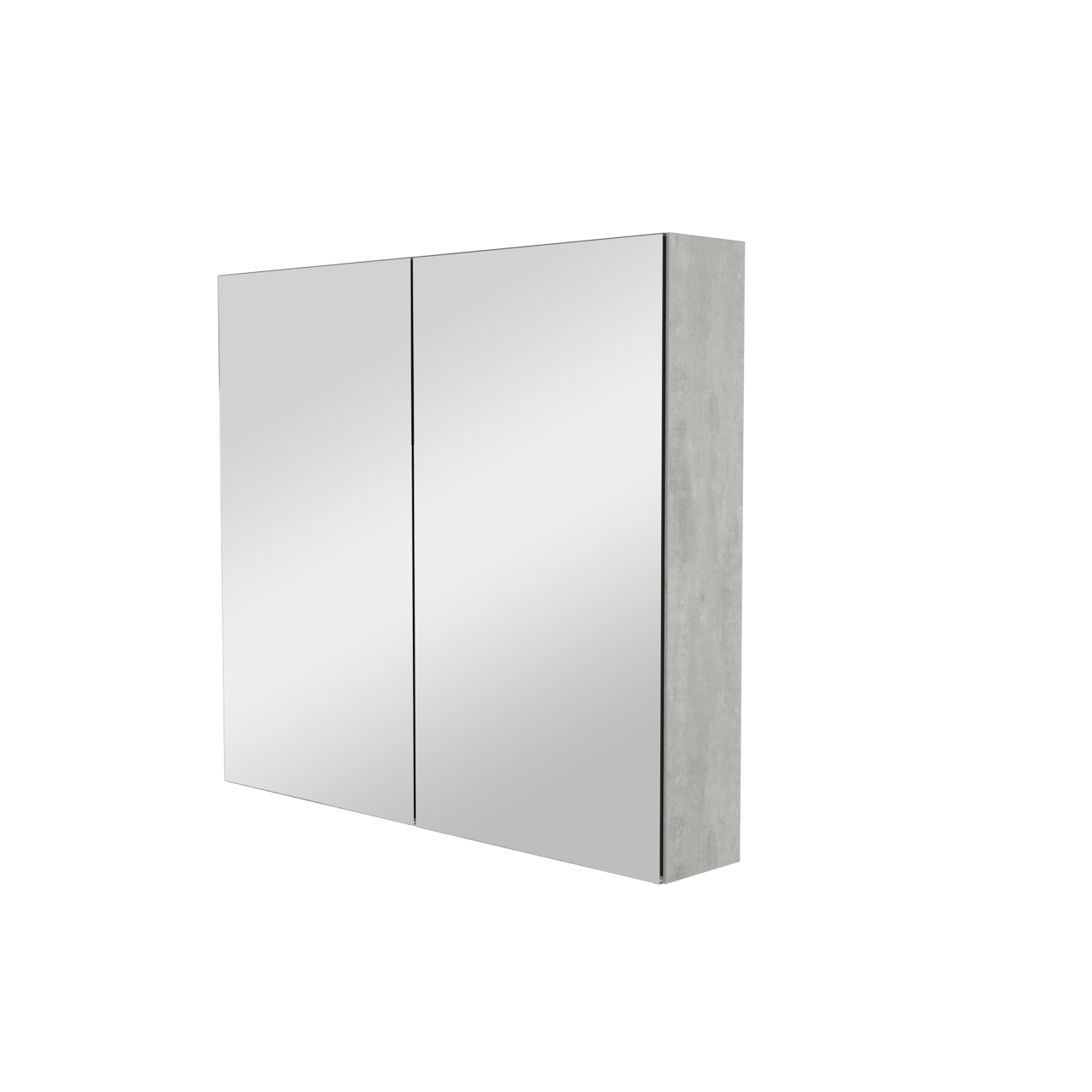 Storke Reflecta Spiegelschrank Bad: 85 x 75 cm, Beton dunkelgrau
