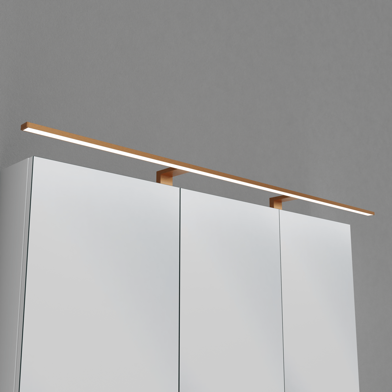 Luca Varess Cubico LED Beleuchtung 135 cm Brushed RoseGold