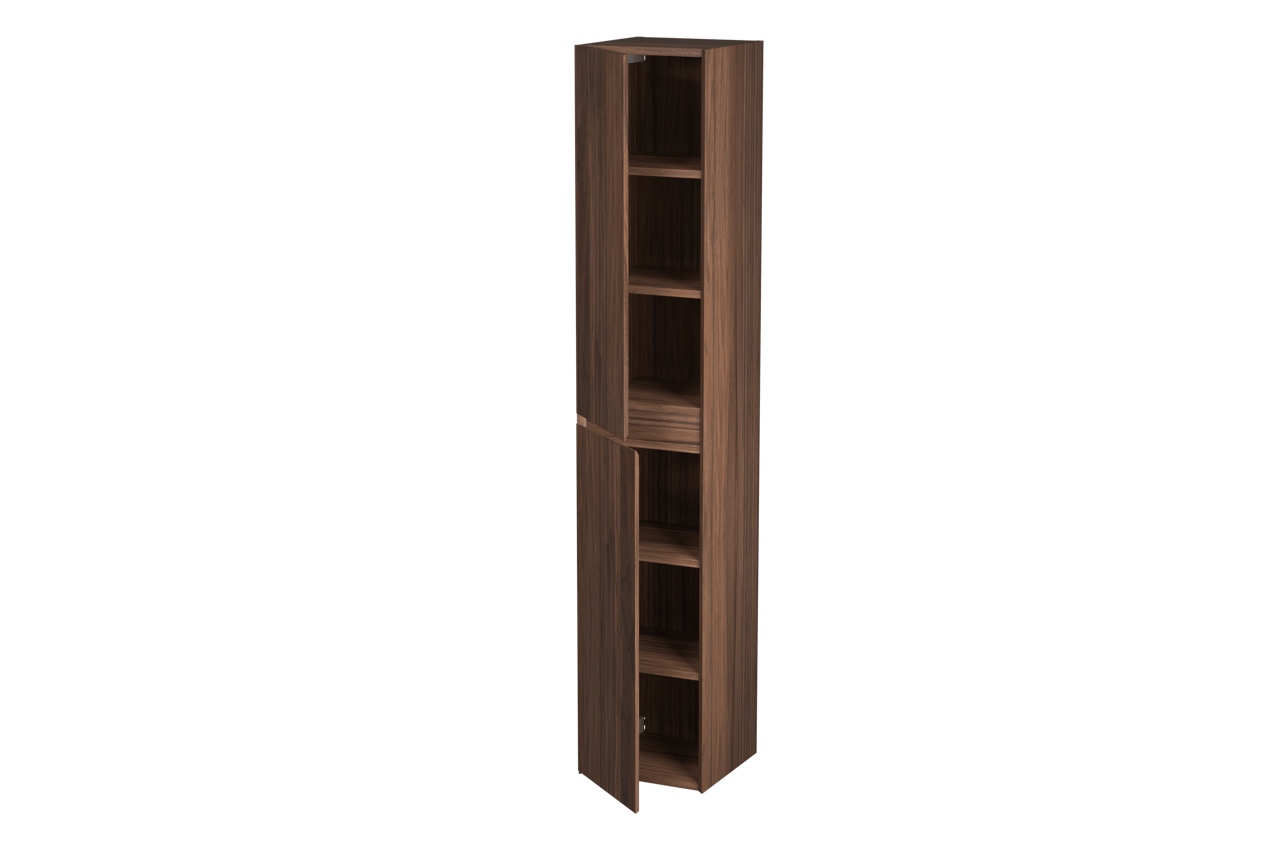 Balmani Idra by Mitra Badhochschrank: Hängend, Nussbaum, Furnierholz, 35 x 35 x 169 cm