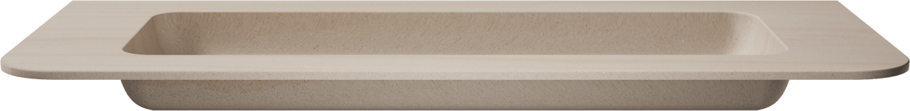 Balmani Moon plan simple grand Travertin Beige Terrazzo 130 x 55 cm