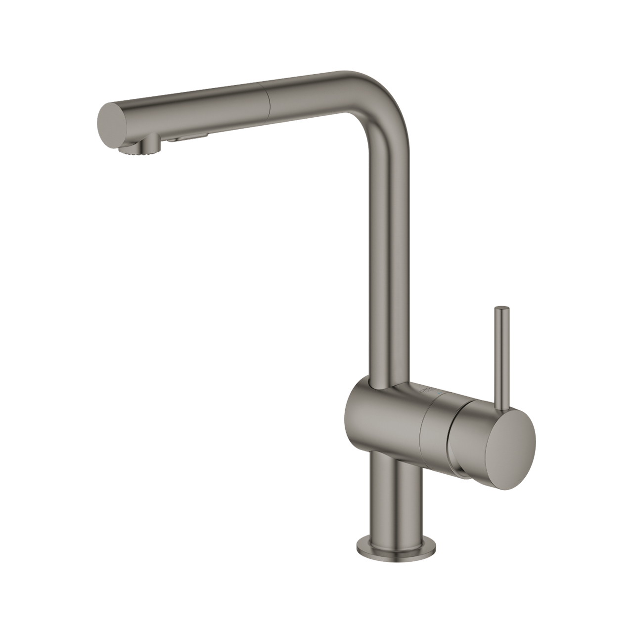 Grohe Minta L-uitloop keukenkraan met uittrekbare kop Brushed Hard Graphite 30274AL0