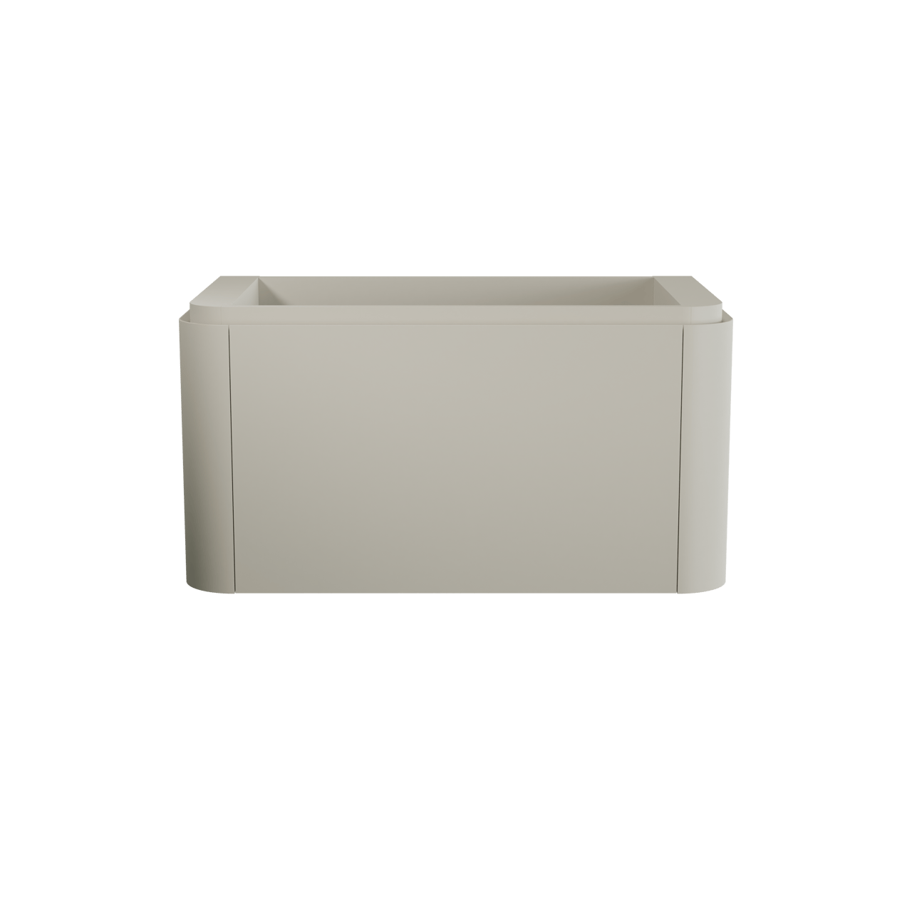 Balmani Moon meuble sous-lavabo suspendu 100 x 55 cm soie grise 2 tiroirs