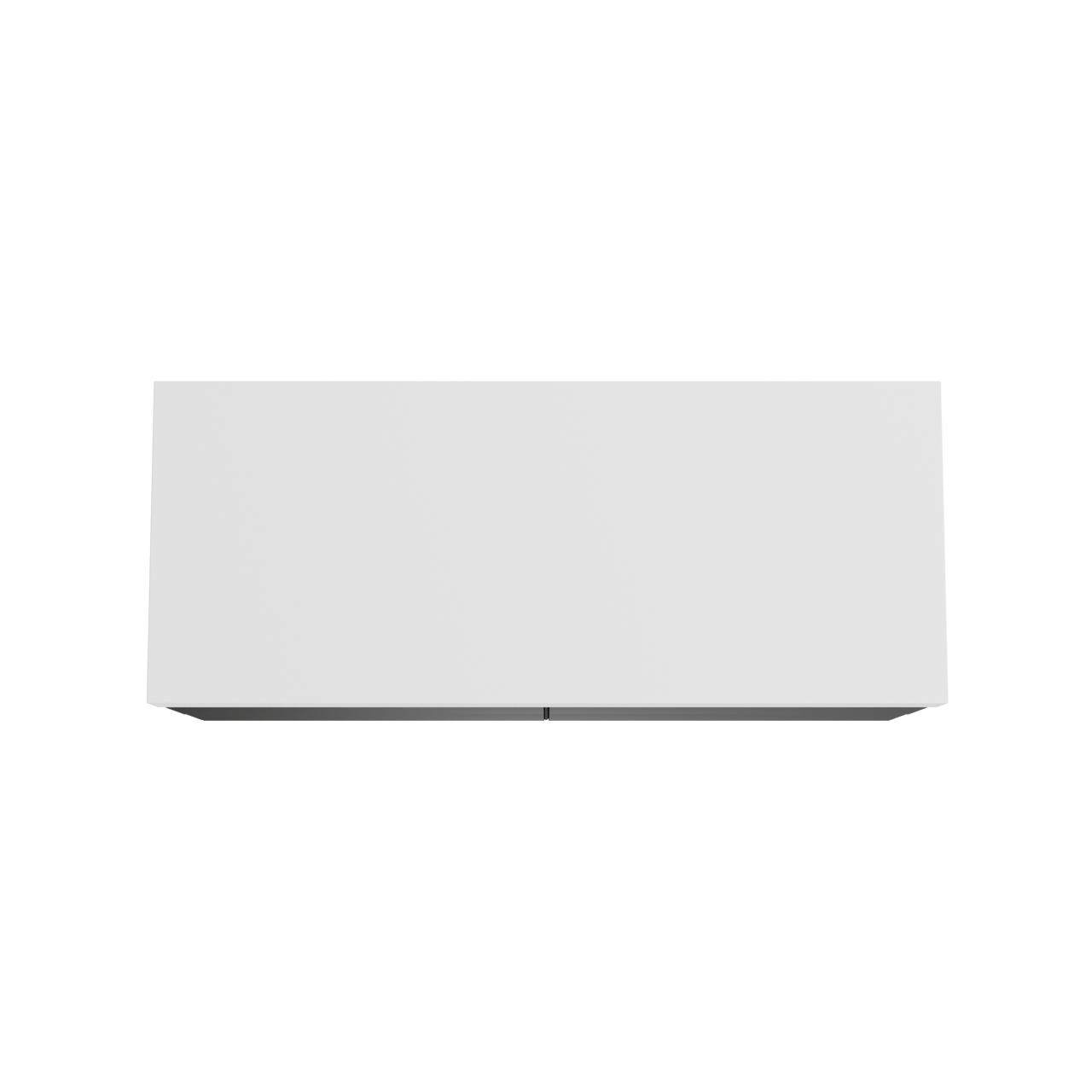 Balmani Mitra meuble salle de bains suspendu 135 x 55 cm noir mat avec Dominus tablette simple ou double en solid surface blanc mat