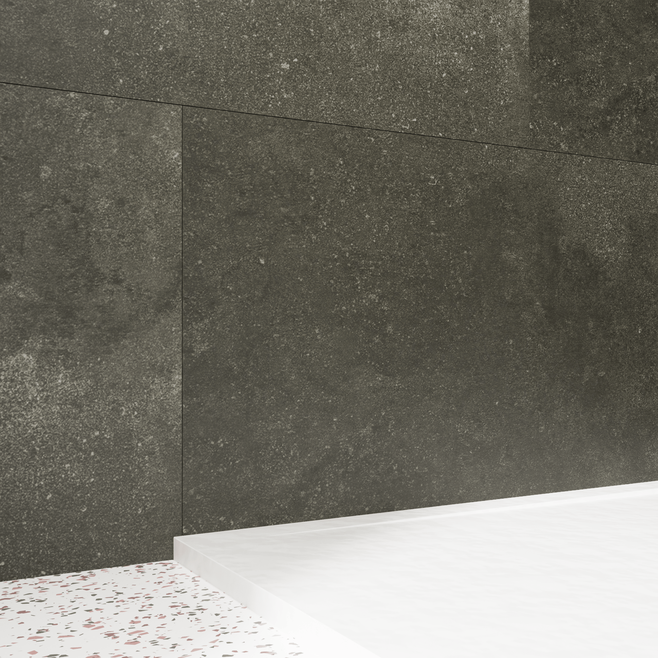 Florris Stockholm SPC-Wandpaneele, 4 Stück, 120 x 60 cm, Granito