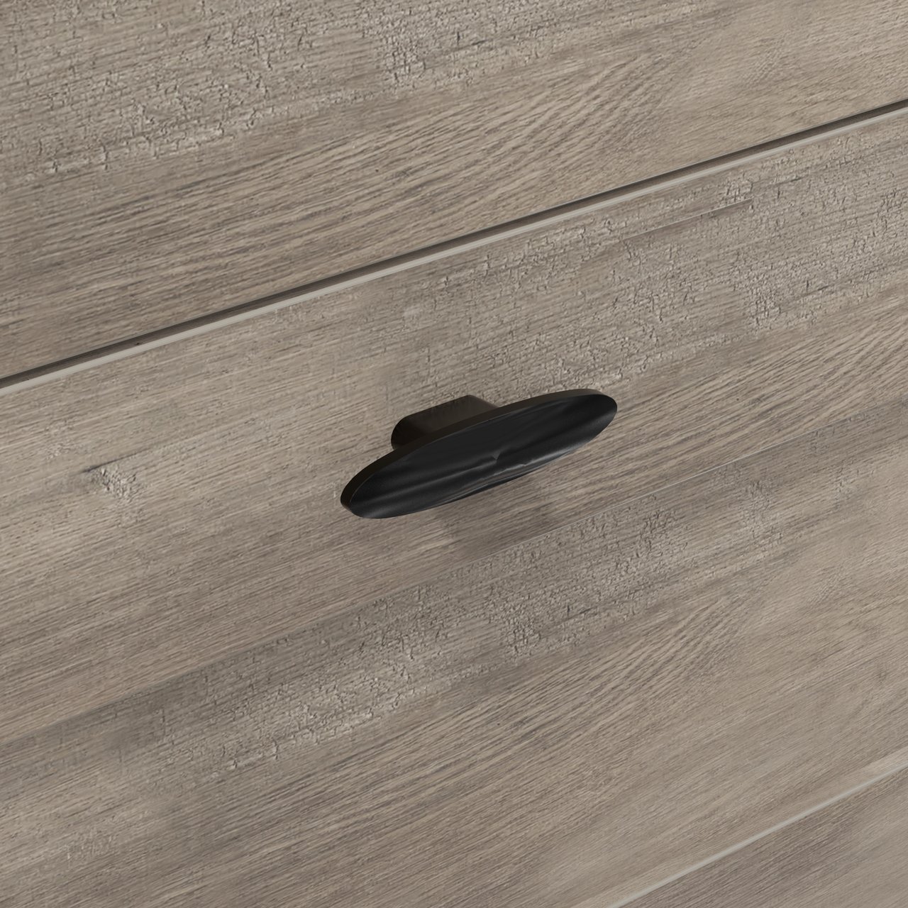 Linie Classo meuble sous-lavabo a poser 120 x 46 cm chêne gris 6 tiroirs 2 découpés de siphon