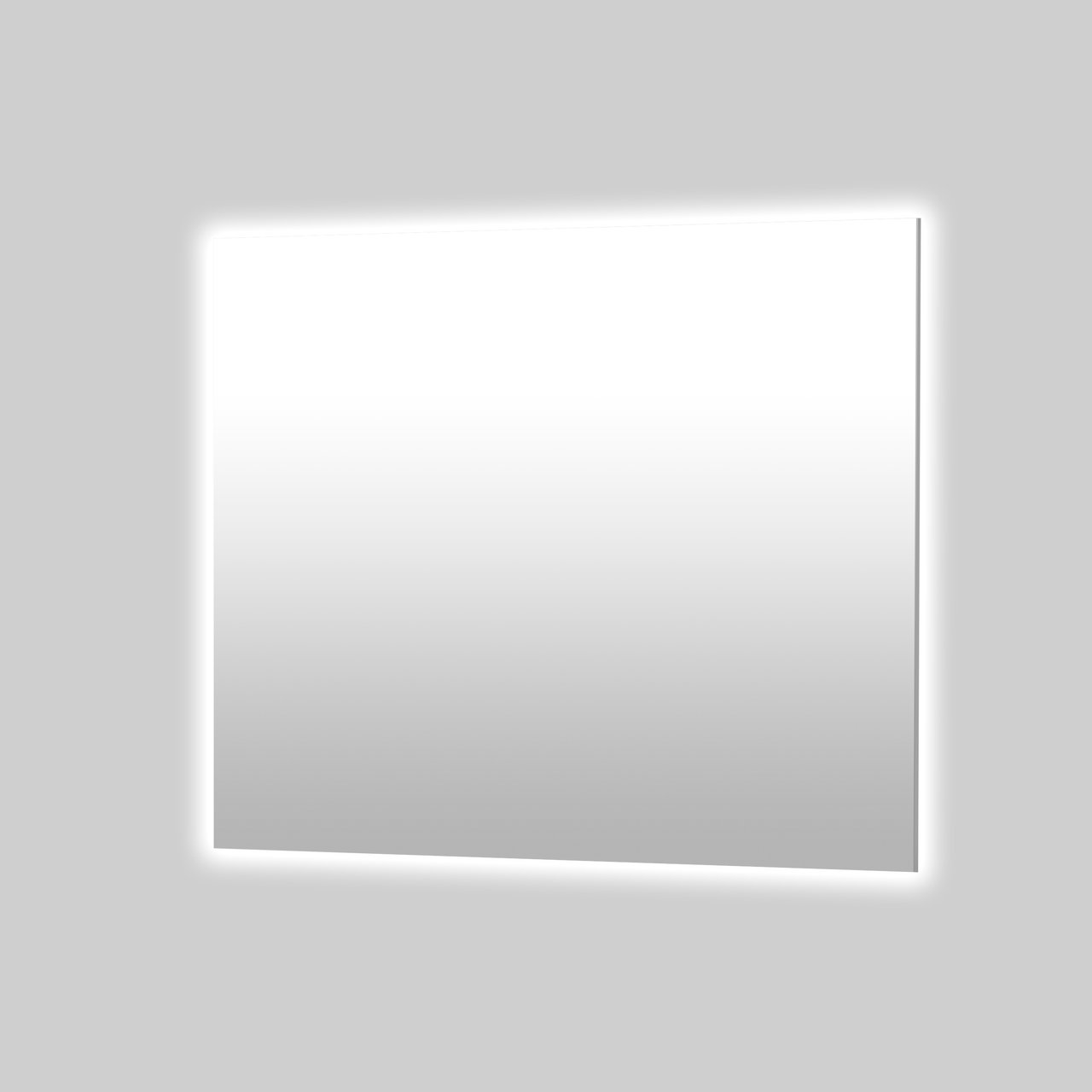 Balmani Giro rechthoekig badkamerspiegel 75 x 65 cm met spiegelverlichting en anti-damp