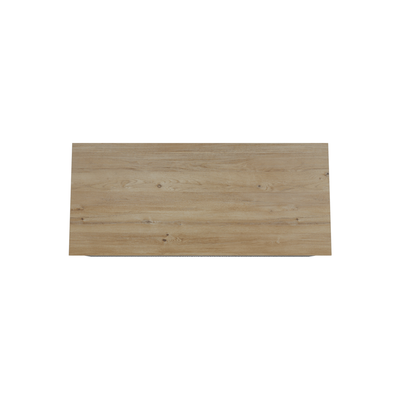 Storke Ribs zwevend badmeubel 120 x 52 cm zwart eiken met Panton enkel of dubbel wastafelblad in melamine ruw eiken, Verticale asymmetrische rechte ribbel
