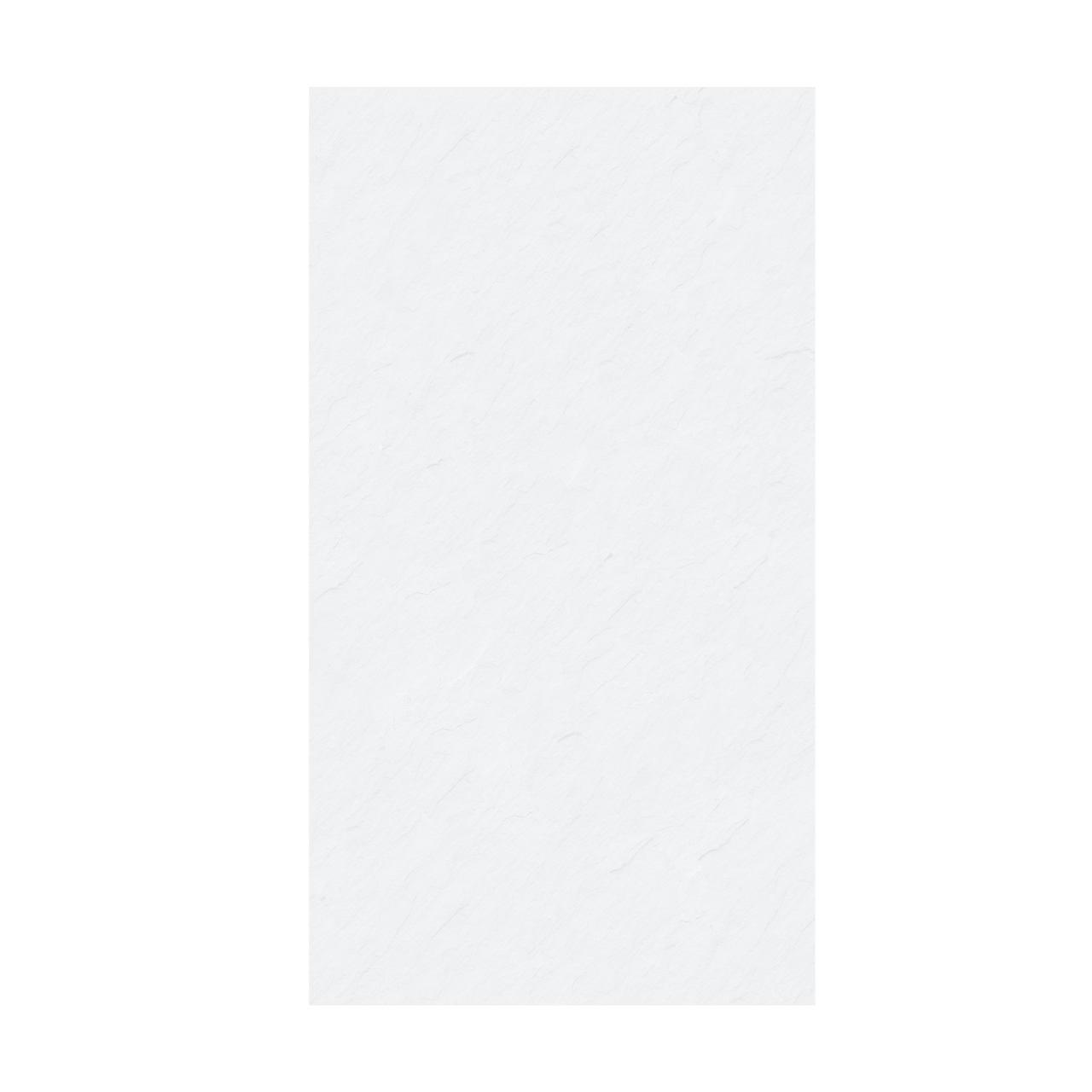 Balmani Zeno douchewandpaneel 140 x 260 cm composietmarmer mat wit leisteenstructuur