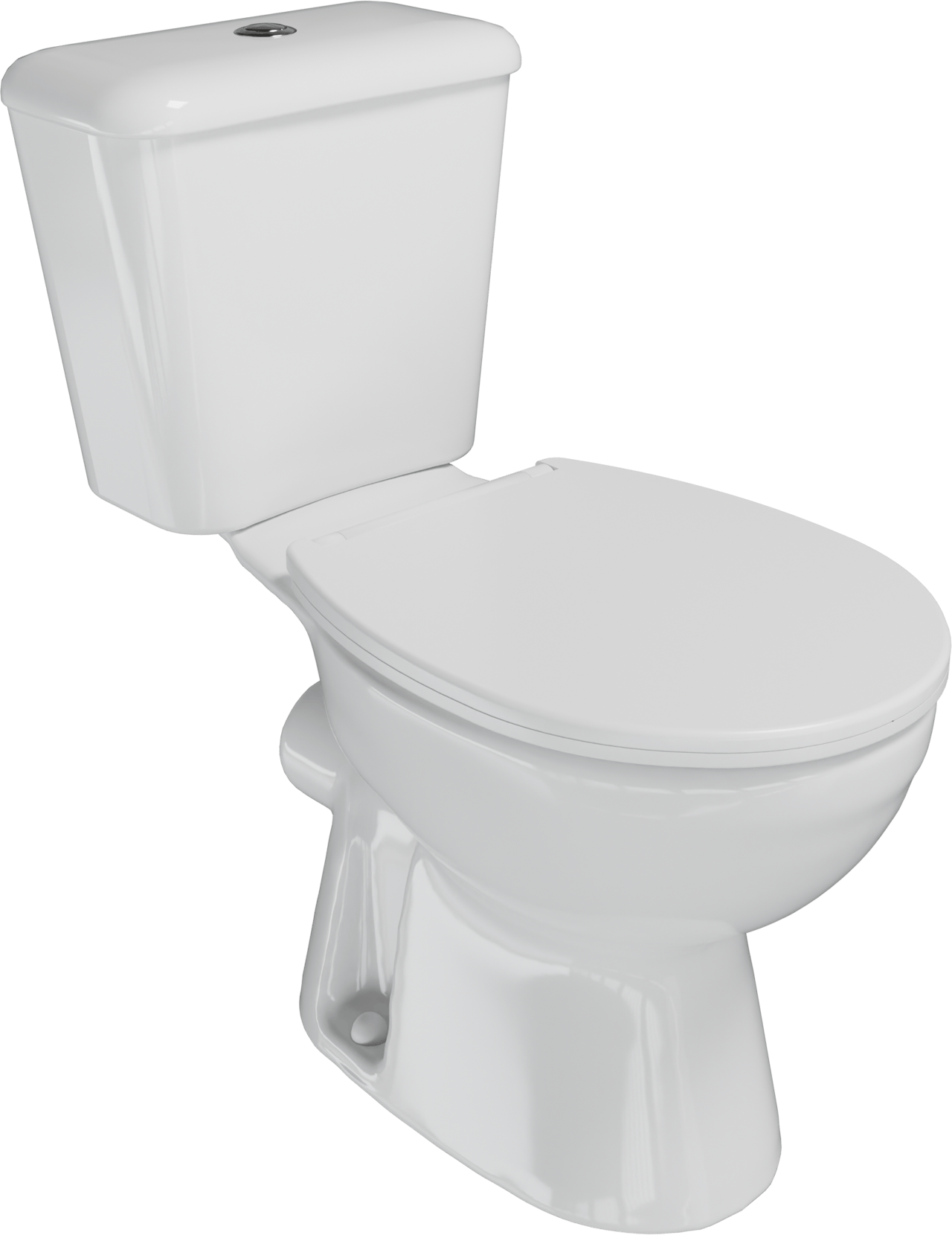 SanyOne Tola staand toilet Hoogglans Wit randloos