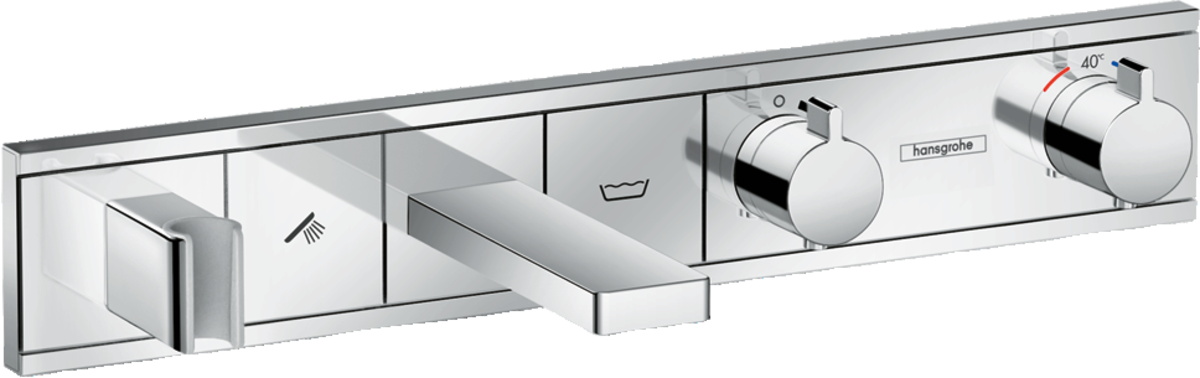 Hansgrohe Rainselect 2f afbouwset inbouw badkraan chroom