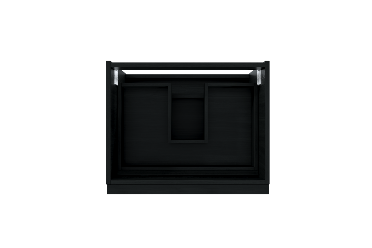 Balmani Forma meuble sous-vasque suspendu 67,5 x 55 cm chêne noir 2 tiroirs