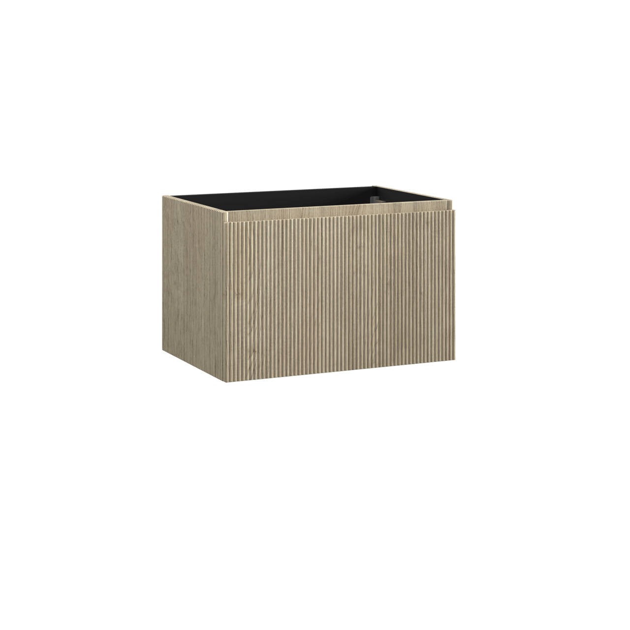 Storke Ribs hängend Bad-Unterschrank 75 x 52 cm eiche rauh 2 Schubladen