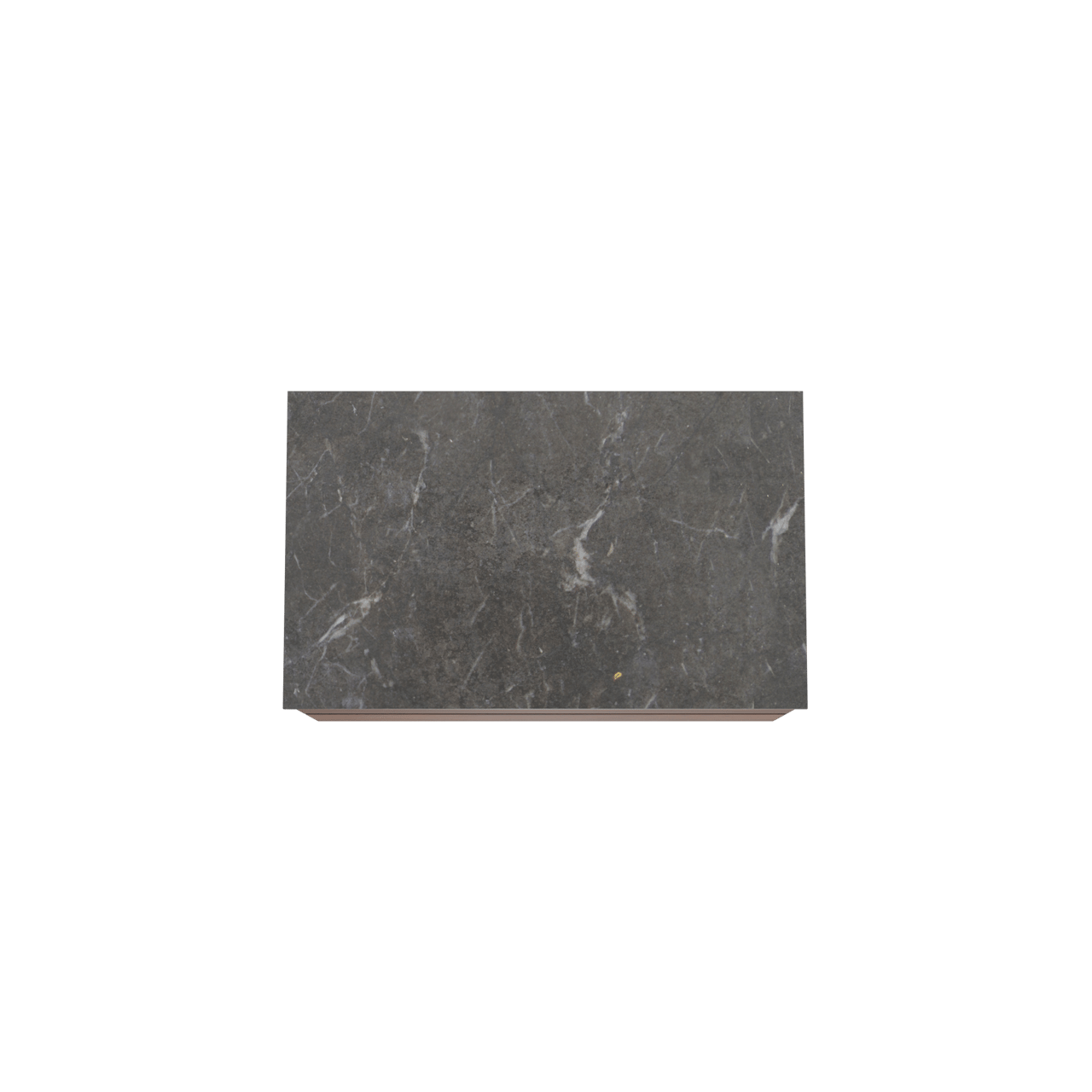 Balmani Mitra meuble salle de bains suspendu 90 x 55 cm noyer avec Stretto tablette simple en marbre pietra grey