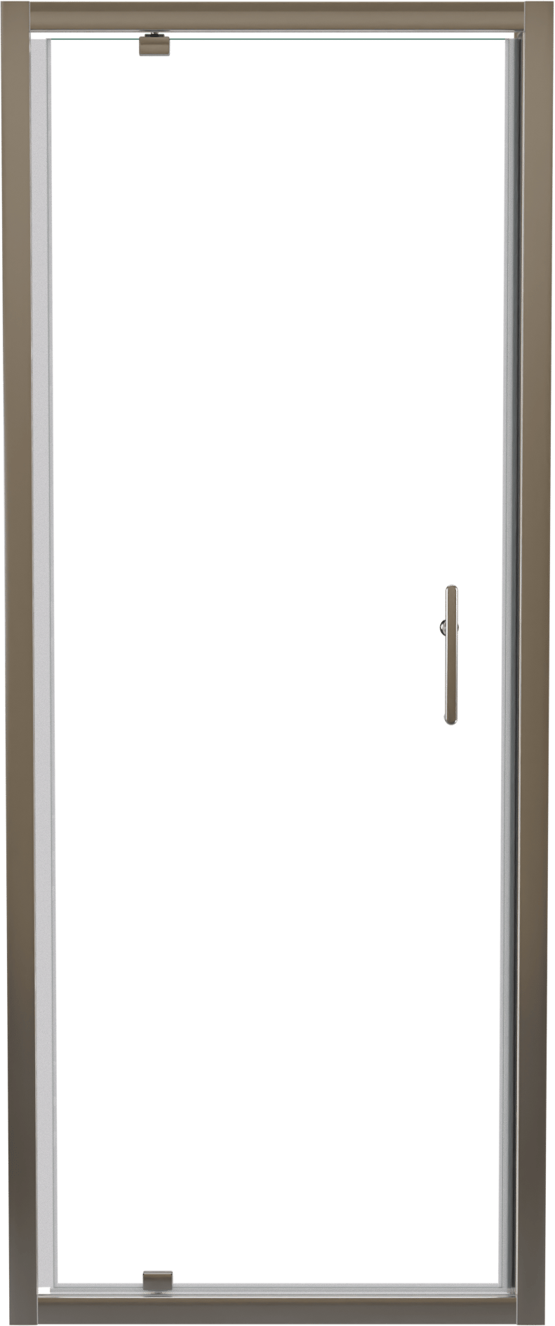 Linie Cadiz douche draaideur 80 cm x 190 cm Helder glas Brushed Chrome profiel