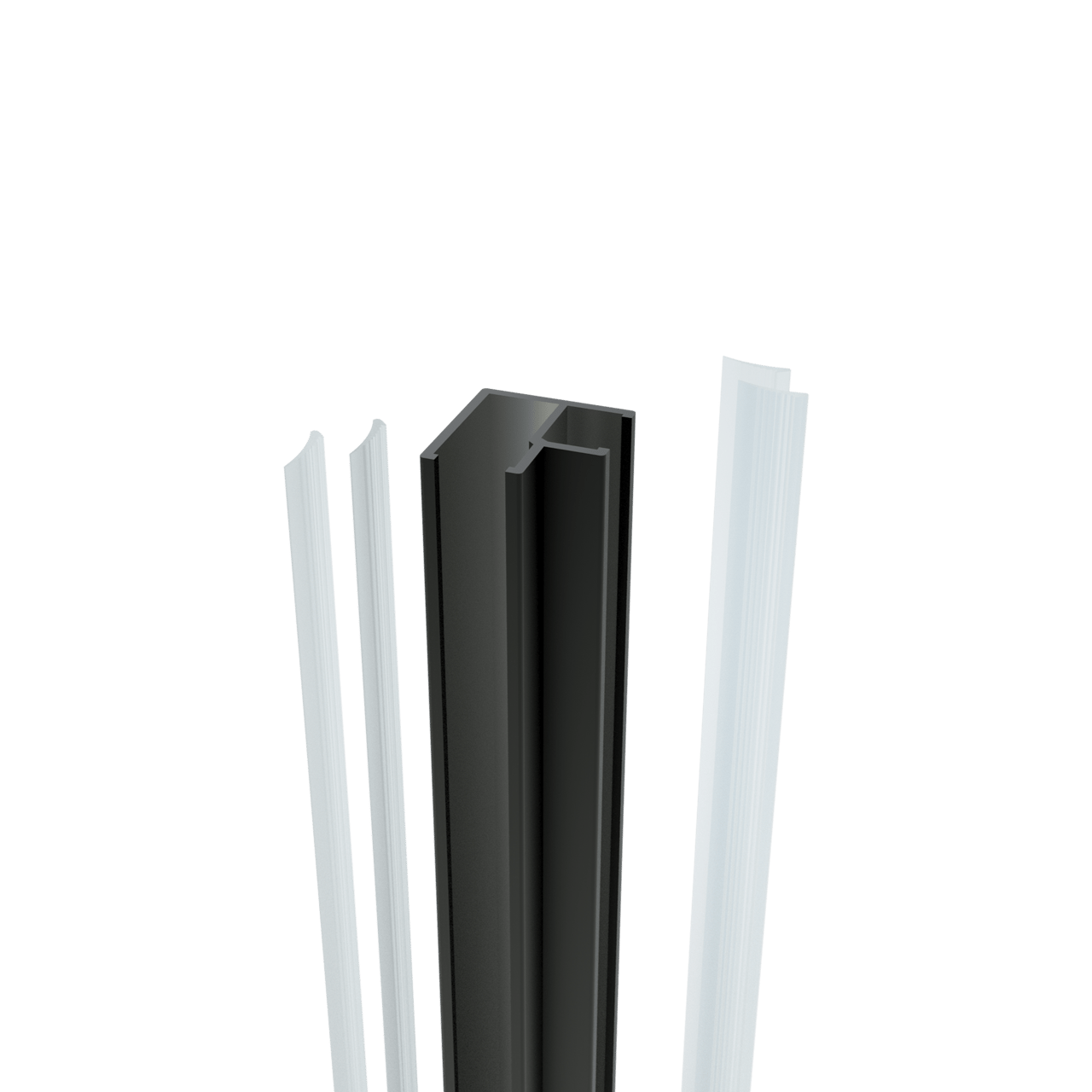 Balmani Modular profilé d'angle 200 cm noir mat