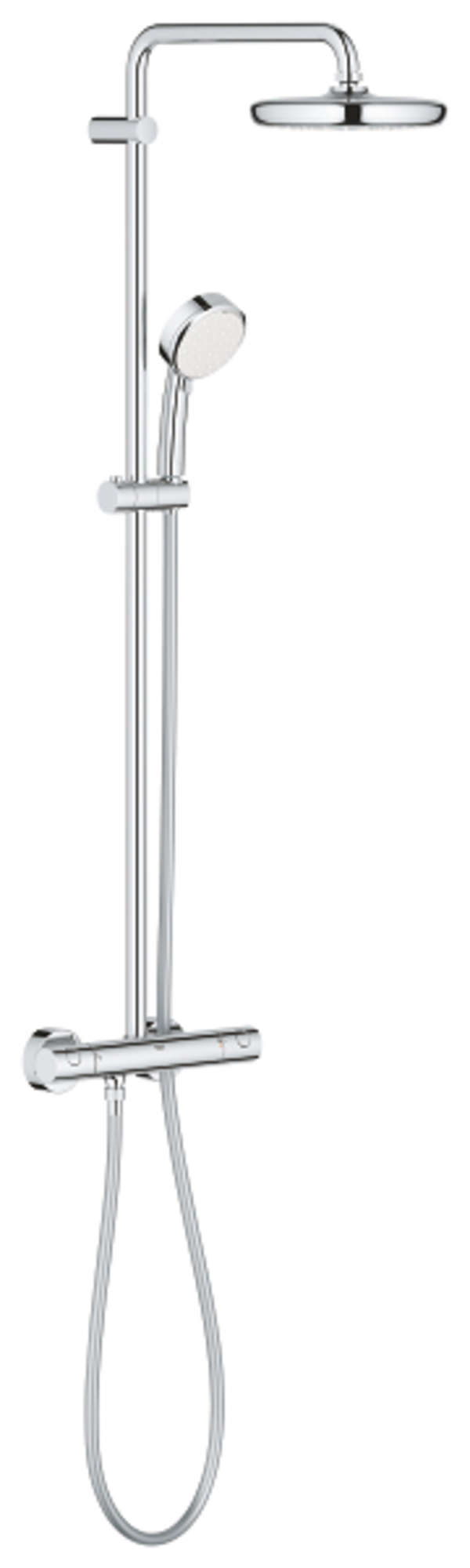 Grohe Tempesta Cosmopolitan System 210 colonne de douche de pluie mitigeur thermostatique chrome brillant