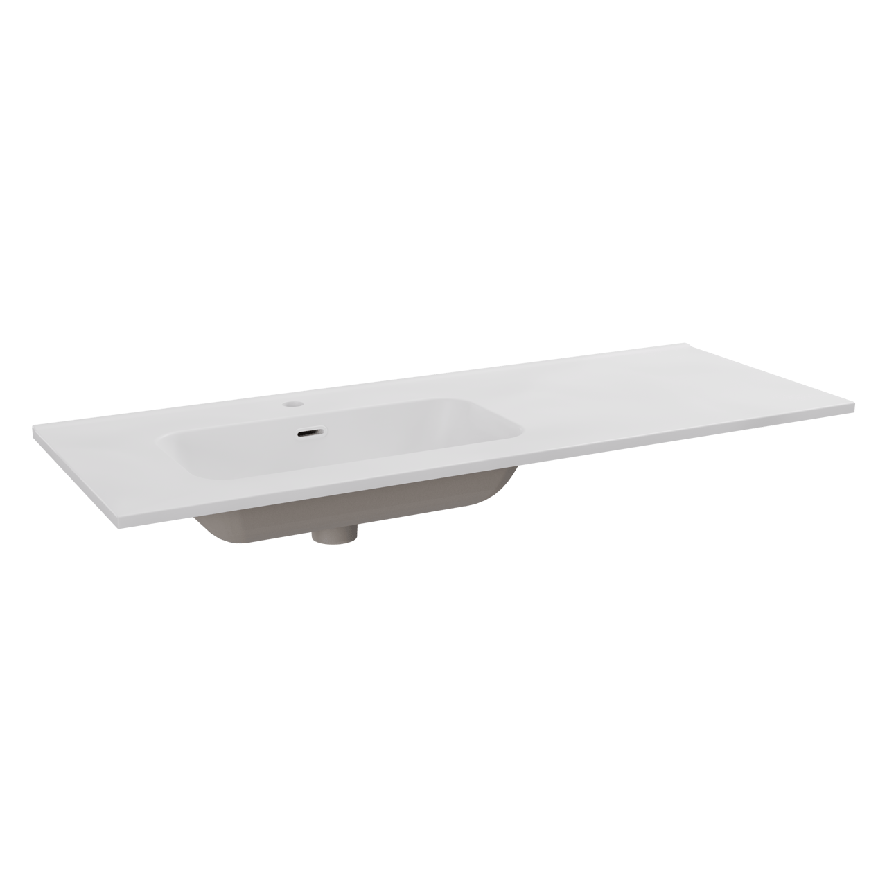 Balmani Nostra vasque asymétrique gauche porcelaine blanc mat 120 x 46 cm