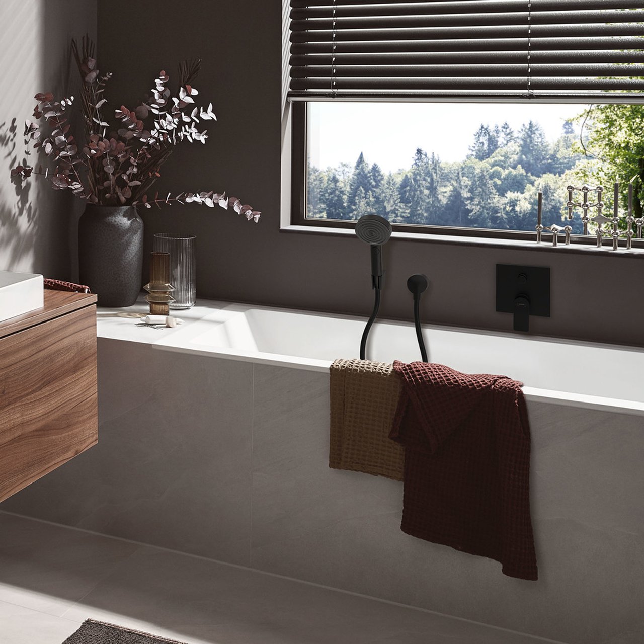 Hansgrohe Pulsify Handbrause-Set: 3jet, 160cm, Schwarz Matt