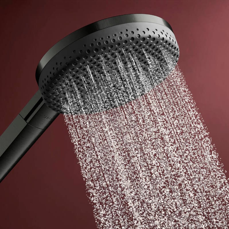 Hansgrohe Raindance Alive Select S 125 kit douchette 3 fonctions de jet Brushed Black Chrome