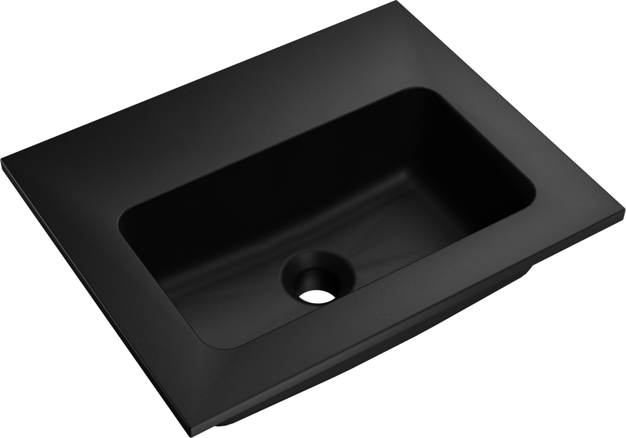Storke Scuro vasque simple quartz mat 45 x 35 cm